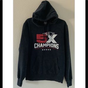 ‘47 Brand Sweatshirt Drawstring Hoodie men’s Size Large, Fleece